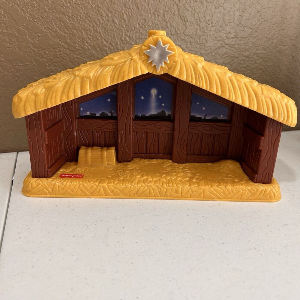Fisher Price Little People 2002 Nativity Replacement Manger Jesus Birth Christma